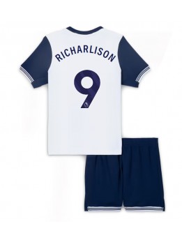 Tottenham Hotspur Richarlison #9 Heimtrikotsatz für Kinder 2024-25 Kurzarm (+ Kurze Hosen)